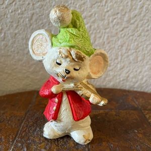 Vintage Christmas mouse decoration